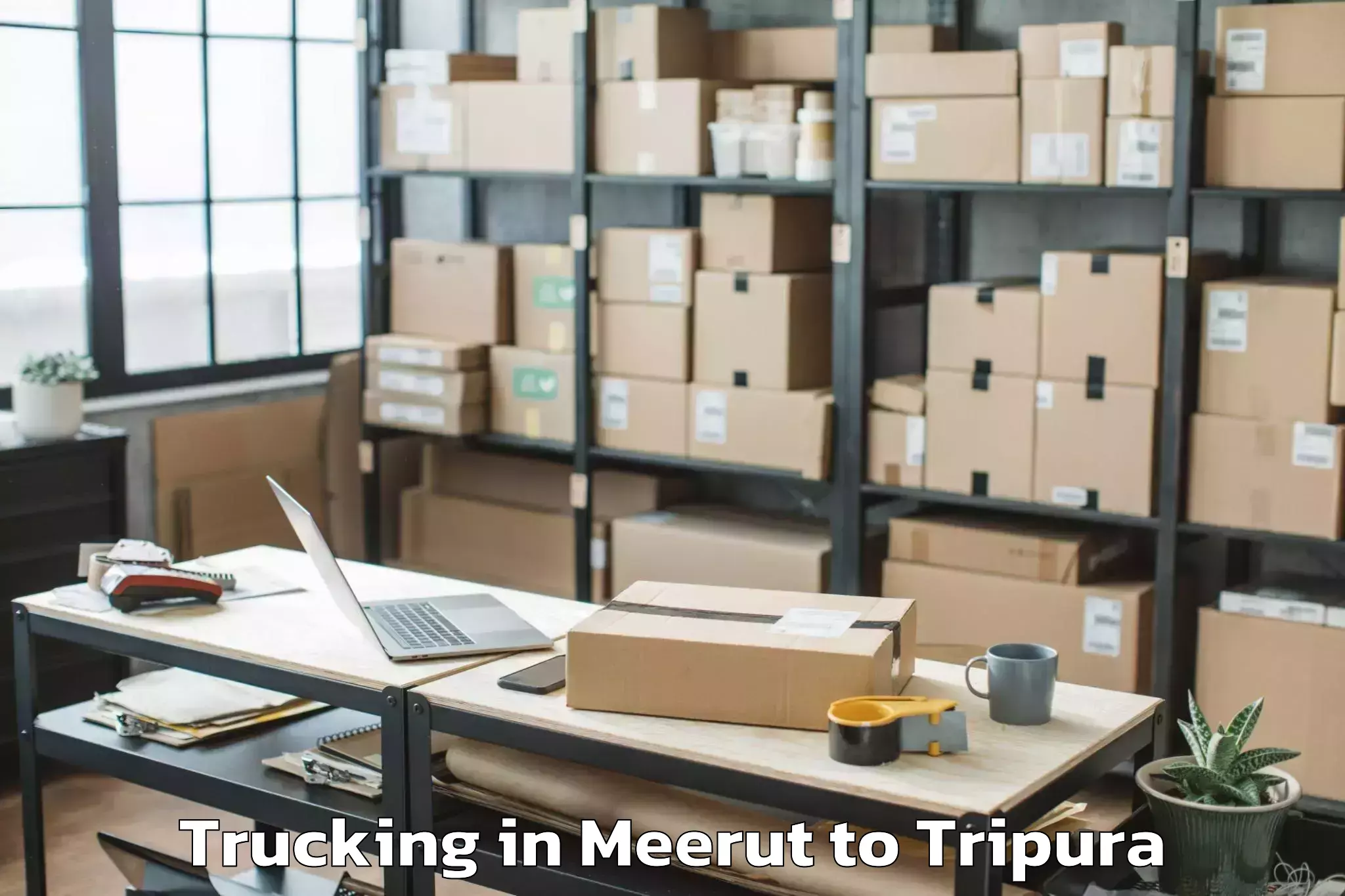 Get Meerut to Ambasa Trucking